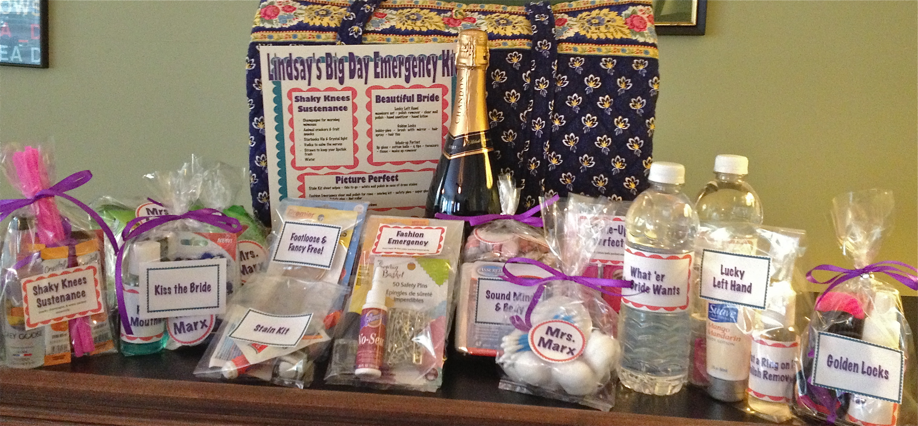 DIY Wedding Emergency Kit